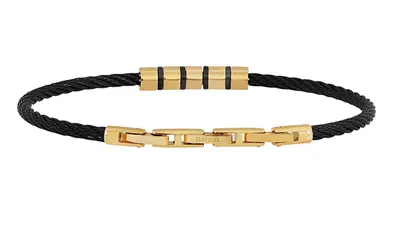 Breil Elegante Bracciale Bicolore Da Uomo Loop Tj3437