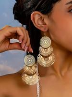 Boho Style Hollow Out Design Dangle Earrings, Fashion Jewelry for Party, Daily Clothing Decor, Trendy All-match & Exquisite ...