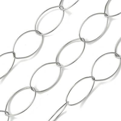 Tarnish Resistant 304 Stainless Steel Oval Link Chains