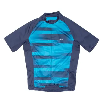 TRIBAN Cycling Mens Jersey Blue Full Zip L