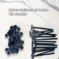 Duty Nylon Cable Ties With Buckle - 100 Pcs Multipurpose Plastic Cable Ties Buckles Tool For Car Daily Repair