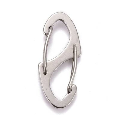 Non-Tarnish 202 Stainless Steel S Shaped Carabiner