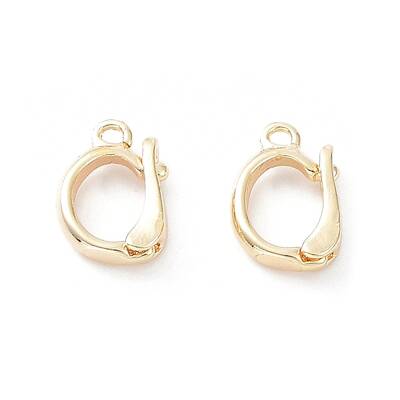 Rack Plating Brass Fold Over Clasps