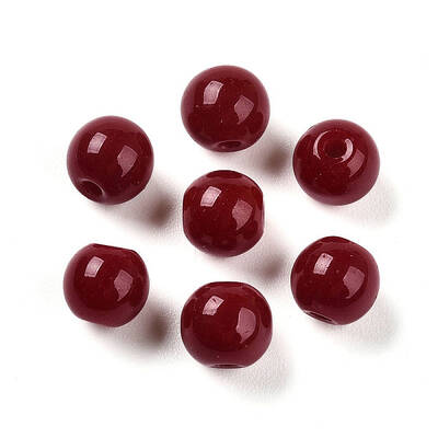 Opaque Solid Color Glass Beads