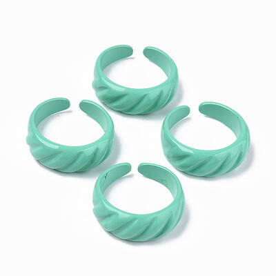 Spray Painted Alloy Cuff Rings