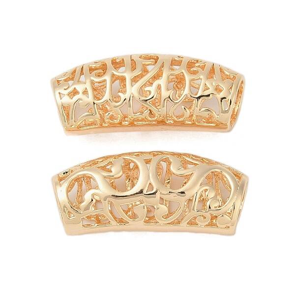 Hollow Out Brass Tube Beads