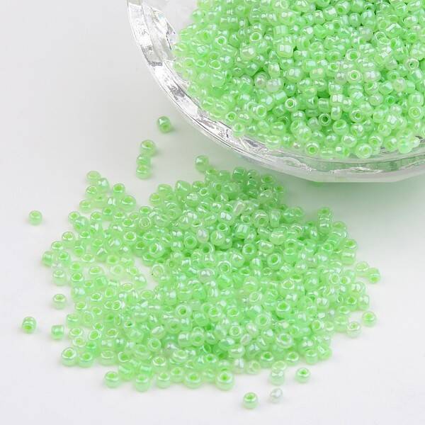 12/0 Ceylon Round Glass Seed Beads