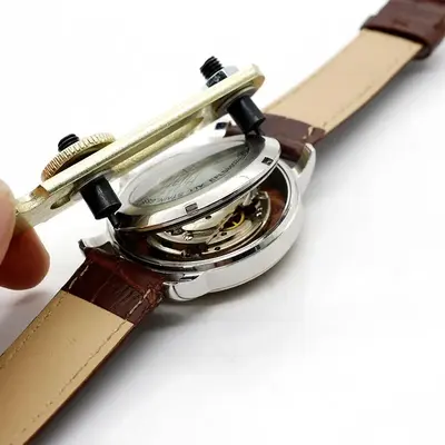 Watch Opening Device with Two Claws, Watch Battery Replacement Tool, Groove Repair Tool, Watch Back Cover Remove Wrench