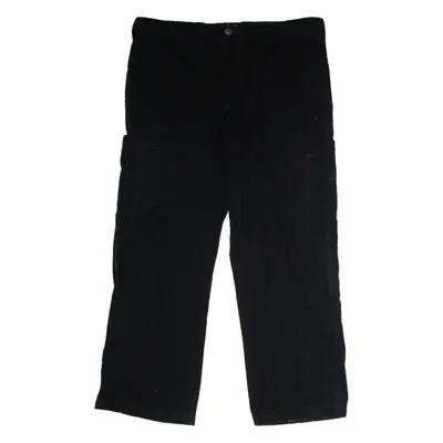 CARHARTT Workwear Cargo Mens Trousers Black Regular Wide-Leg W40 L28