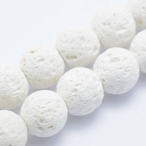 Synthetic Lava Rock Beads Strands