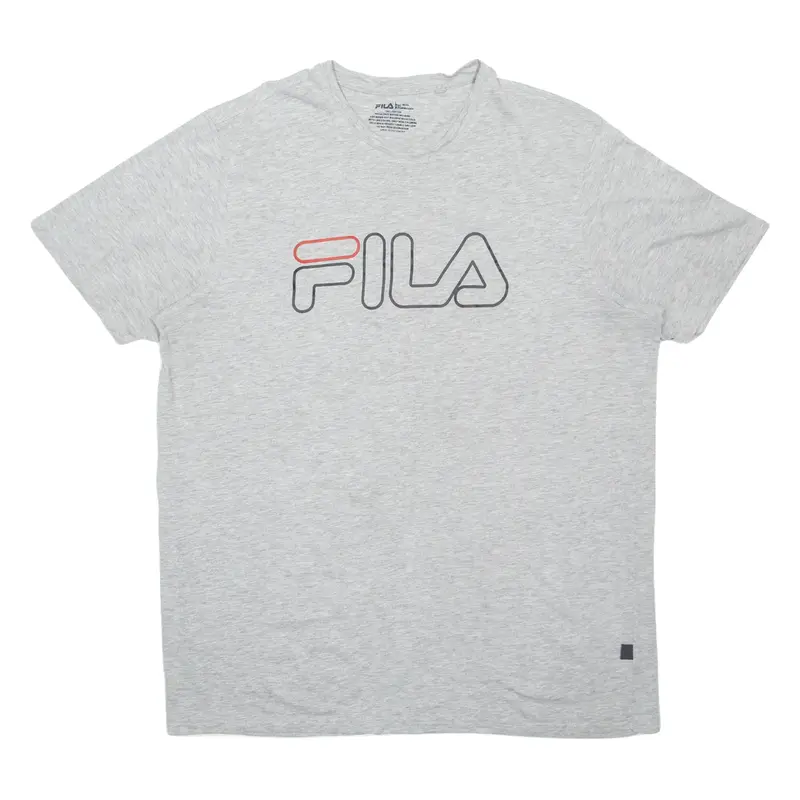 FILA Mens T-Shirt Grey 2XL