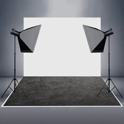 Retro Abstract Black Grey Pattern Rubber Floor Mat - Aperturee