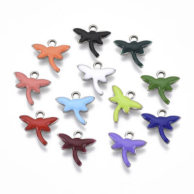 201 Stainless Steel Enamel Charms