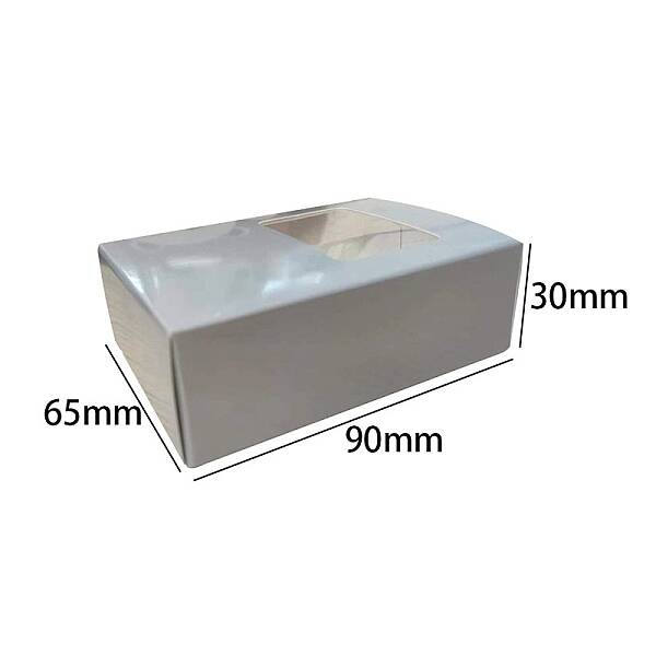 Rectangle Kraft Paper Necklace Earring Storage Gift Boxes with Clear Visible Window