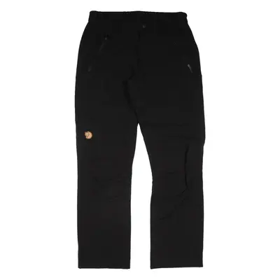 FJÄLLRÄVEN Outdoor Womens Trousers Black Relaxed Tapered W28 L28