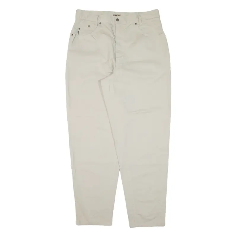 H.I.S Womens Trousers Beige Relaxed Tapered W34 L30