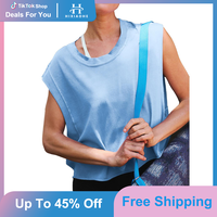 Oversized Tank Top for Women Sleeveless Athletic Cropped Activewear Workout Yoga Gym Tops