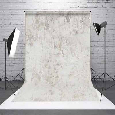 Aperturee Beige White Abstract Textured Wall Photo Backdrop | Wall Background Photoshoot | Photography Cloth Backdrop | Diy P...