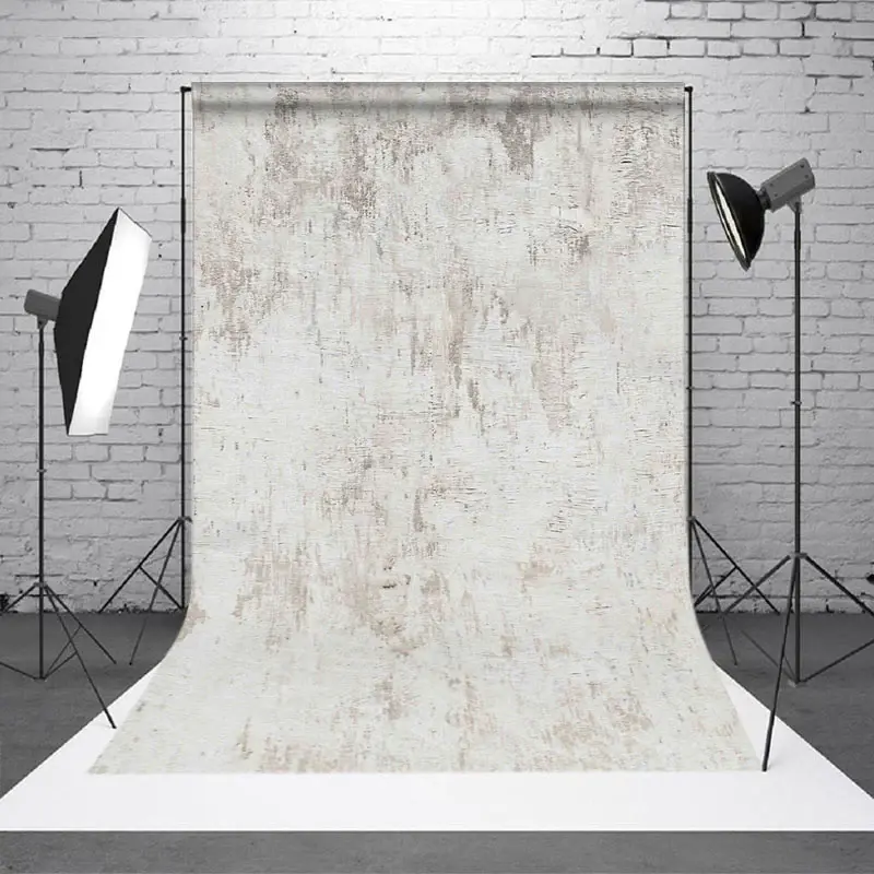 Aperturee Beige White Abstract Textured Wall Photo Backdrop | Wall Background Photoshoot | Photography Cloth Backdrop | Diy P...