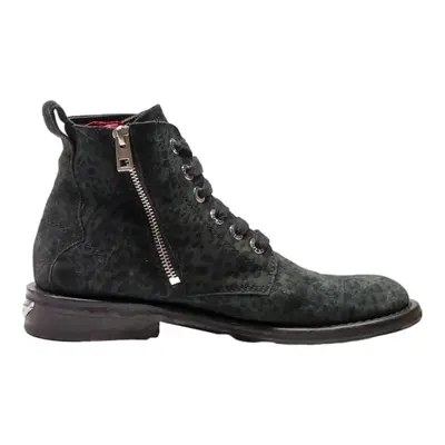 ZADIG & VOLTAIRE Lace-Up Boots Black Synthetic Womens UK 6