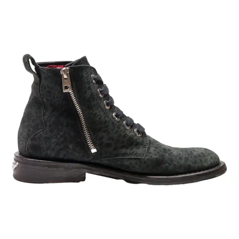 ZADIG & VOLTAIRE Lace-Up Boots Black Synthetic Womens UK 6