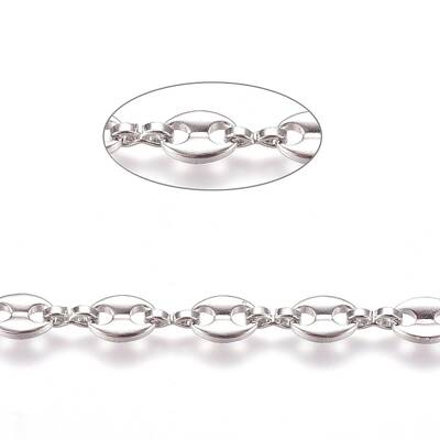 Non-Tarnish 3.28 Feet 304 Stainless Steel Coffee Bean Chains