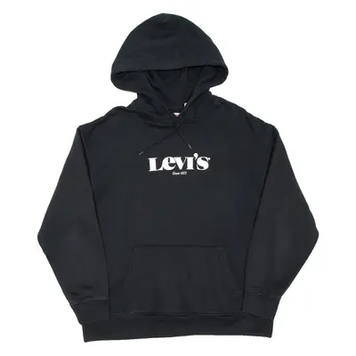LEVI'S Relaxed Womens Black Hoodie L