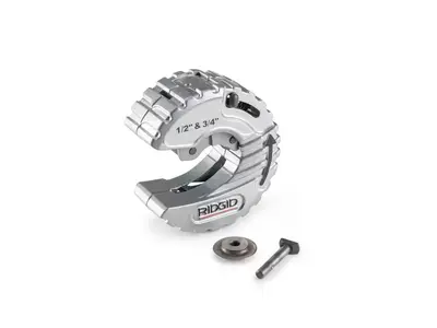 RIDGID C34 1/2-inch & 3/4-inch/C10 1-inch Cutter with Spring Loaded Cutting Wheel,