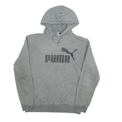 PUMA Hoodie Grey Pullover Mens S