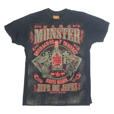 KING MONSTER Tequila Mens T-Shirt Black L