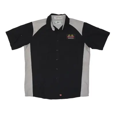 RED KAP Service Expert Worker Shirt Black Short Sleeve Mens XL