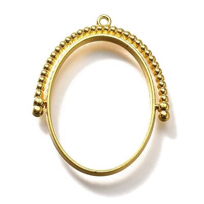 Alloy Open Back Bezel Pendants