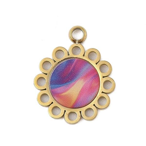 304 Stainless Steel Enamel Pendants