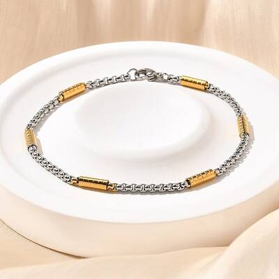 304 Stainless Steel Box Chain Bracelets for Women