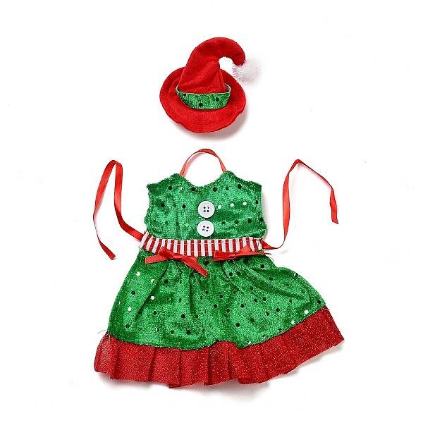 Christmas Clothes Felt Cloth & Iron Wine Bottle Cover Decoration