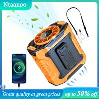 [Father's Day] Ntaanoo 2025  Portable Waist Fan, USB Rechargeable Waist Fan with Clip & Power Bank, Personal Cooling Fan for ...