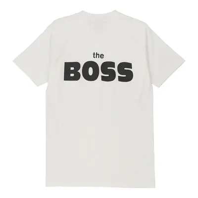 Single Stitch The Boss.  Bristol Graphic T-Shirt - Medium White Cotton