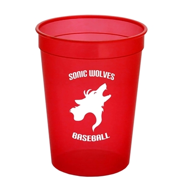 500 Customized Cups-On-The-Go 12 oz Translucent Stadium Cup - ...