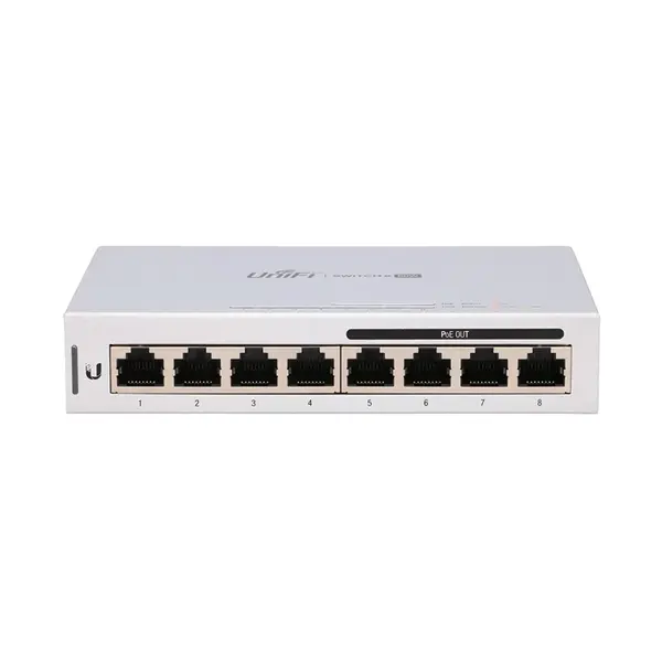 US-8-60W-5 Ubiquiti UniFi 4 x RJ-45 Ports PoE 1000Base-T + 4 x RJ-45 Ports Layer 2 Managed Gigabit Ethernet Network Switch