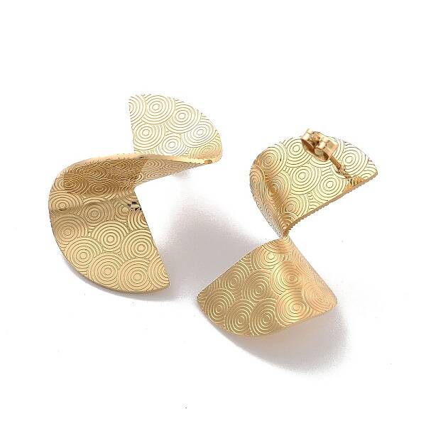 Ion Plating(IP) 304 Stainless Steel Stud Earrings