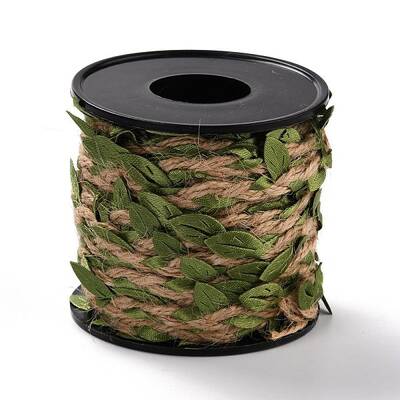 DIY Wreath Foliage Green Leaves Ribbon Decorative