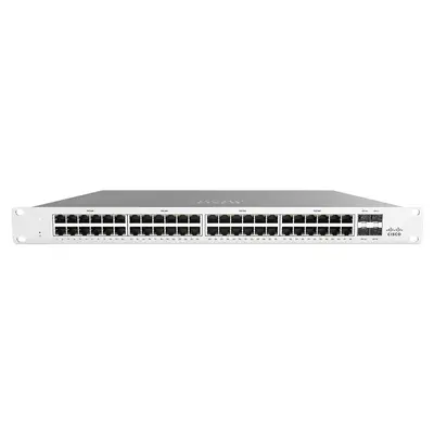 Cisco MS120-48FP | MS210-48P 48 x Ports PoE+ 10/100/1000Base-T + 4 x SFP uplink Ports Layer 2 Managed 1U Rack-mountable Gigab...