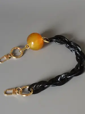 Simple Acrylic Chain, Multifunctional Fashionable Beaded Decorative Chain for Women & Girls, Trendy All-match & Exquisite DIY...