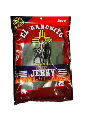 ZOMBIE Fuego El Ranchito Crunchy Beef Jerky Net Wt. 6 oz