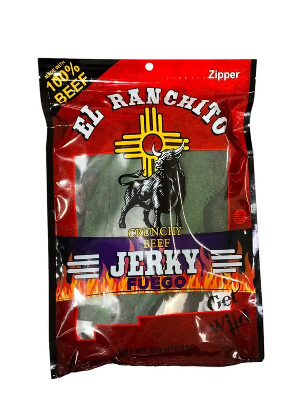 ZOMBIE Fuego El Ranchito Crunchy Beef Jerky Net Wt. 6 oz