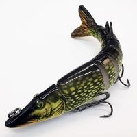Artificial Fishing Lure, Multi Jointed Swimbaits, Lifelike Top Water Bass Lures Kit, Largemouth Bass Lure, Long-cast Topwater...