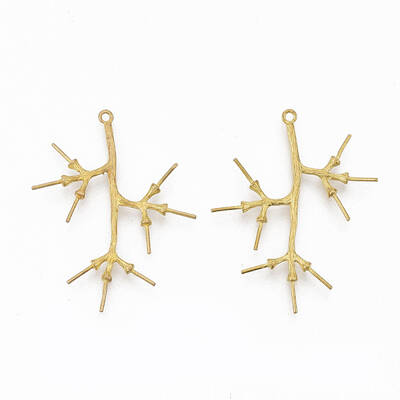 Brass Peg Bails Pendants