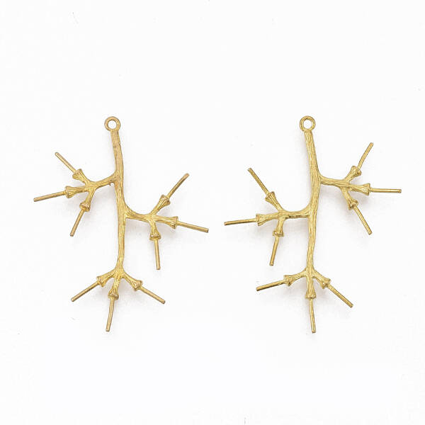 Brass Peg Bails Pendants