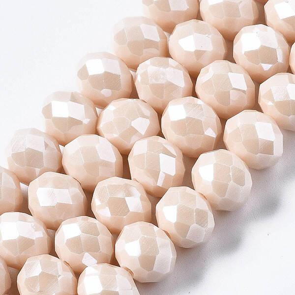 Electroplate Glass Beads Strands