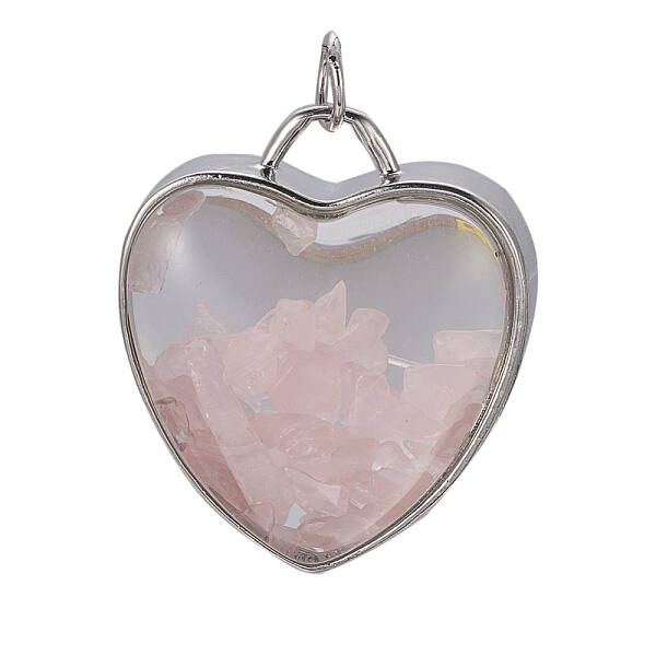 Natural Rose Quartz Chips Pendants